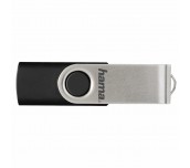 USB памет HAMA Rotate, 64GB, USB 2.0, 10 MB/s, Черен