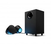 Logitech G560 Lightsync PC Gaming Speakers, 240W Peak (120W RMS), USB, 3.5mm, Bluetooth 4.1, Headphone Jack, Subwoofer, Black