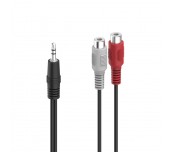 HAMA Аудио адаптер, 2 x RCA женско - 3.5 mm жак мъжко, стерео