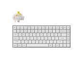 Геймърска механична клавиатура Keychron K2 Pro White QMK/VIA - K2P-P4