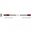 Удължителен кабел Delock USB-A мъжко - USB-А женско, 2 м, Premium, Екраниран, Черен