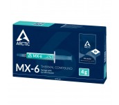 Термо паста с 6 бр почистващи кърпички ARCTIC MX-6, 4g, Сив