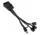 USB ХЪБ LIAN LI PW-U2TPAB USB 2.0 1-КЪМ-3 HUB ЧРН