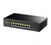 Суич Cudy GS1008PS2, L2, 8 x Gigabit Ethernet PoE ports, 2 x SFP, 128MB RAM