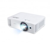 Acer Projector S1287n, DLP, Short Throw 0.6, XGA (1024x768), 4000 ANSI Lum, 20 000:1, 1x Zoom, 2x HDMI (1.4b), Component Video (D-sub), PC Audio 3.5mm, RCA, DC Out (5V/1A, USB-A), RG-45, RS232, Speake
