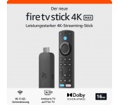 Мултимедиен плеър AMAZON Fire TV Stick Max Gen2, Wi-Fi 6, Alexa, Черен