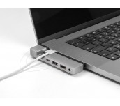 Докинг станция Delock for MacBook Pro / MacBook Air Thunderbolt™ 4, 5K Резолюция / 100 W PD / 10 Gbps Hub / LAN / Audio