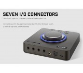 Външна звукова карта Creative Sound Blaster X4, USB-C, DAC, Super X-FI, TOSLINK