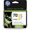 HP 712 Yellow Ink Cartridge 3-Pack