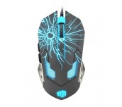 Fury Gaming mouse, Gladiator, optical 3200DPI, Illuminated black
