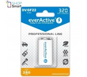 Акумулаторна Батерия R22 9V NiMH 280mAh/320 precharged   1бр. в опаковка EVERACTIVE