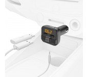 FM Трансмитер HAMA AUX-IN, USB-IN, MP3, Черен, 14163