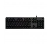 Logitech G512 Keyboard, GX Blue Clicky, Lightsync RGB, USB Passthrough Data/Power, Alumium Alloy, Game Mode, Black Carbon