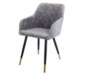 ТРАПЕЗЕН СТОЛ СТОЛ VELIRA КАДИФЕ СИВ