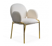 ТРАПЕЗЕН СТОЛ SAMANTA GOLD БУКЛЕ КРЕМ