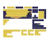 Капачки за механична клавиатура Dark Project - Sunset PBT - ANSI & ISO