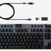 Logitech G915 Wireless TKL Keyboard, GL Tactile Low Profile, Lightspeed Wireless, Lightsync RGB, Game Mode, Media Controls, Carbon