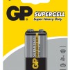 Цинк карбонова батерия GP 6F22 /9V/ Supercell 1604E 1 бр. shrink