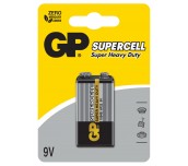 Цинк карбонова батерия GP 6F22 /9V/ Supercell 1604E 1 бр. shrink