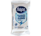 МОКРИ КЪРПИ HOPS АНТИБАКТЕРИАЛНИ 15 БР