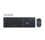 КОМПЛЕКТ КЛАВИАТУРА И МИШКА БЕЗЖИЧНИ ZIK WS5200 БДС ЧЕРЕН