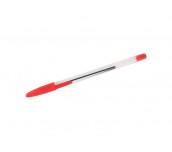 50 БРОЯ ХИМИКАЛКА STICK ПРОЗРАЧНО ТЯЛО ЧЕРВЕН