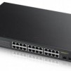 Суич ZYXEL GS1900-24HP, 24 портов управляем PoE, за монтаж в шкаф