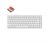 Геймърска механична клавиатура Keychron K3 Pro White QMK/VIA - Red Switch