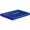 Външен SSD Samsung T7 Indigo Blue SSD 1000GB USB-C, Син