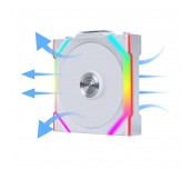 Вентилатор Lian Li UNI FAN SL Wireless ARGB PWM Reverse Blade - 120 mm Бял