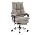 ДИРЕКТОРСКИ СТОЛ SOLOMON ЕКО КОЖА СИВ