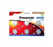 Бутонна батерия литиева PANASONIC CR2025, 3V, 6 бр. в блистер /цена за 6 бр./