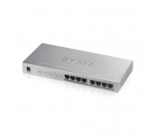 ZyXEL GS1008-HP, 8 Port Gigabit PoE+ unmanaged desktop Switch, 8 x PoE, 60 Watt