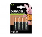 Акумулаторна батерия DURACELL R6 AA, 2500mAh NiMH, 1.2V, 4 бр. в опаковка