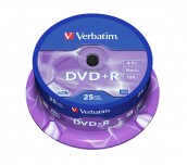 Verbatim DVD+R AZO 4.7GB 16X MATT SILVER SURFACE (25 PACK)