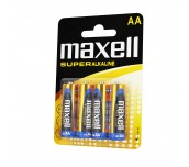 Супералкални батерии  MAXELL LR6 XL /4 бр. в блистер/ 1.5V