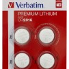 Verbatim LITHIUM BATTERY CR2016 3V 4 PACK