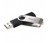 USB памет HAMA Rotate, 16GB, USB 2.0, 10mb/s,Черен