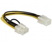 Кабел DeLock PCI Express power 6 pin женско > PCI Express 8 pin, 20 cm