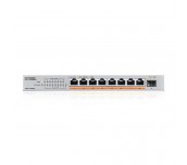 Суич ZyXEL XMG-108HP 8 портов 2,5Gb + 1xSFP+, 100W PoE++, неуправляем