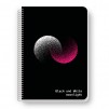 ТЕТРАДКА СПИРАЛА B&W MOONLIGHT B5 80Л 2 ТЕМИ