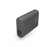 Външна батерия HAMA Supreme 10HD, 10000 mAh, LiPolym, 1 x USB-C, 2 x USB-A, Сив