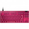 Геймърска механична клавиатура Logitech G Pro X RAPID TKL Magenta - Tactile Switch