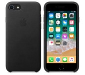 Apple iPhone 8/7 Leather Case - Black