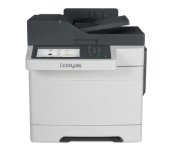 Color Laser Multifunctional Lexmark CX517de 4in1; Duplex; A4; 1200 x 1200 dpi; 4800 CQ;30 ppm; 1024 MB; RADF; 30 cpm; capacity: 250 sheets; USB 2.0; Gigabit LAN; 7'' colour touch screen