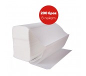 КЪРПИ ЗА РЪЦЕ Z 20X23 СМ 200 БРОЯ 2 ПЛ. ЦЕЛУЛОЗА