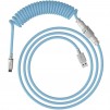 Кабел за клавиатура HyperX Coiled Cable USB-C Light Blue-White