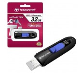 Transcend 32GB, USB3.1, Pen Drive, Capless, Black