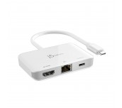 Мрежови адаптер/хъб/ j5create JCA351, Gigabit, 4K HDMI