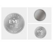 Бутонна батерия литиева CR 2016 1pc  bulk 3V  EVE BATTERY